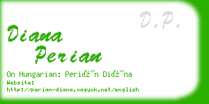 diana perian business card